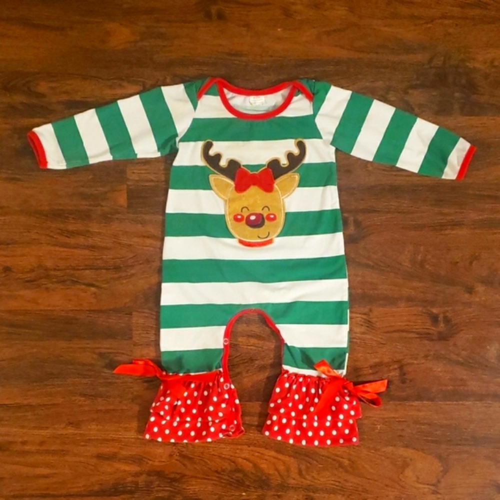 Reindeer Romper 9-11M